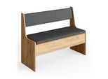 Vicco Panca Ad Angolo Roman, 106.6 X 41.5 Cm, Quercia Dorata/Antracite