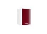 Vicco Pensile Universale R-Line, 40 Cm Con Ripiani Aperti, Rosso Bordeaux Lucido/Bianco