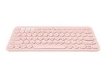 Logitech K380 Tastiera Bluetooth Multi-Device - Tastiera - Senza Fili - Bluetooth 3.0 - Tedesco - Rosa (920-009583)