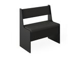 Vicco Panca Ad Angolo Roman, 76.6 X 41.5 Cm, Nero