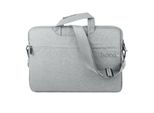 Borsa Per Tablet, Laptop, Notebook Adatta A Dispositivi Fino A 14 Pollici Con Zip Grigio