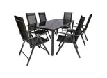 Vcm 7 Tlg. GartenmöBel Set Sitzgruppe Essgruppe 1X Tisch, 6X StüHle Tisch MaßE Ca. H. 76 X B. 189 X T. 90 Cm StüHle 189 SW