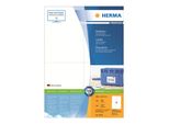 Herma Premium - Etichette Autoadesive Permanenti In Carta Laminata Opaca - Bianco - A6 (105 X 148 Mm) - 400 Etichette (100 Fogli X 4) (4676)
