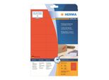 Herma Etiketten A4 Rot 70X37 Mm Papier Matt 480 St.