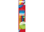 FABER-CASTELL 112406 Matita Colorata Colour Grip - 6 Colori, Scatola Di Cartone