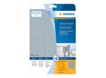 Herma 4222 4222 Etichette Per Targhette A4 Argento 63,5X29,6 Mm Pellicola Adesiva Estremamente Resistente Opaca 675 Pz.