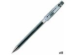 Pilot Gel Pen G-Tec C4 Set Di 12, Colore:Nero