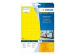 Etichette Universali Herma Special, 25,4 X 10 Mm, Giallo