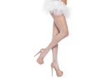 Leg Avenue Nylon Fishnet White Pantyhouse - Taglia Unica