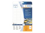 Etichette Herma Special In Pellicola Resistente Alle Intemperie A4, 37 X 13 Mm, Bianco, Adesione Estremamente Forte