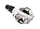 Shimano PD-M520 Pedale Clipless Bicicletta Pedale In Alluminio Funzione Spd Bicicletta, Colore:Bianco