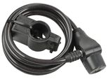 Fischer 85849 Fischer Lucchetto Per Bicicletta A Cavo, Lunghezza: 1.800 Mm, Nero