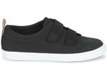 Clarks Glove Daisy Scarpe Da Ginnastica In Pelle Nera Con Velcro Per Bambini 35,5