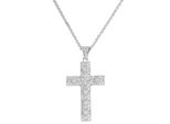 Collana In Argento Con Zirconi Croce Cczbb (Catena, Ciondolo)