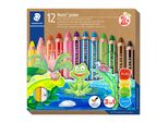 Staedtler® 140 C12 Buddy 3In1 Matite Colorate - Scatola Di Cartone Con 12 Matite E 1 Temperino