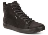 Ecco Soft 7 Da Donna, Stivali Isolati In Pelle Nera Con Cerniera 35