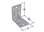 Connettore Angolare Per Impieghi Gravosi Con Perlina 90 X 50 X 55 Mm Zincato
