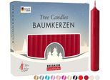 Brubaker Candele Per Albero In Cera - Candele Natalizie Per Piramidi E Archi Di Candele - Candele Piramidali Per Albero Di Natale, 20 Pezzi, Rosso Scuro