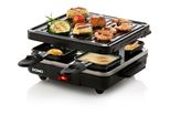 Macchina Per Raclette Per 4 Persone 600W + Grill Domo Do9147G