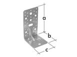 Connettore Angolare Per Carichi Pesanti Con Perlina 172 X 105 X 90 Mm Zincato