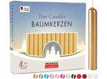 Brubaker Candele Per Albero In Cera - Candele Natalizie Per Piramidi E Archi Di Candele - Candele Piramidali Per Albero Di Natale, 200 Pezzi, Oro