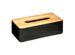 Scatola Per Fazzoletti O Sciarpe 5Five Simply Smart 25 X 13 X 8,7 Cm Polipropilene Plastica Nero