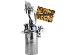 Brubaker Portabottiglie Da Vino Babbo Natale - Decorazione Natalizia In Metallo - Portabottiglie - Con Biglietto D'auguri Per Regalo Vino