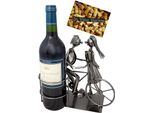 Brubaker Portabottiglie Vino Coppia Con Bicicletta Oggetto Decorativo Portabottiglie In Metallo Con Biglietto Di Auguri Per Vino Regalo
