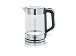 Severin Wk 3420 Wasserkocher 1,7 L Schwarz - Edelstahl - Transparent 2200 W (WK3420)