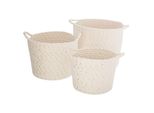 Set Di 3 Cesti Per Bambini Con Appendino "Lurex"" - Bianco - Atmosphera CréAteur D'intéRieur"