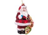Brubaker Babbo Natale Con Regali - Guaina Natalizia In Vetro Dipinta A Mano - Decorazione Dell'albero Di Natale Figurine Divertente Decorazione Pendente - 12,5 Cm