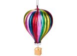 Brubaker Mongolfiera Colorata - Guaina Natalizia In Vetro Dipinta A Mano - Decorazione Per Albero Di Natale Figurine Divertenti Decorazione Pendente - Circa 11 Cm