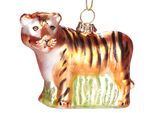 Brubaker Tiger - Guaina Di Natale In Vetro Dipinta A Mano - Decorazione Dell'albero Di Natale Figurine Divertenti Decorazione Pendente - 7,5 Cm