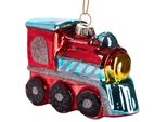 Brubaker Locomotiva Rossa - Guaina Natalizia In Vetro Dipinta A Mano - Decorazione Per Albero Di Natale Figure Divertenti Decorazione Pendente Per Albero - Circa 9 Cm