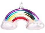 Brubaker Arcobaleno Con Nuvole Colorate - Guaina Natalizia In Vetro Dipinta A Mano - Decorazione Per Albero Di Natale Figurine Divertente Decorazione Pendente - 12 Cm