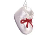 Brubaker Scarpina Da Bambino Con Fiocco Rosso - Guaina Natalizia In Vetro Dipinta A Mano - Decorazione Per L'albero Di Natale Figurine Divertenti Decorazione Pendente - Circa 9 Cm
