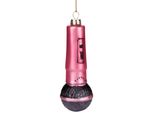 Brubaker Microfono Rosso - Decorazioni Natalizie In Vetro Dipinte A Mano - Addobbi Per L'albero Di Natale - 12 Cm