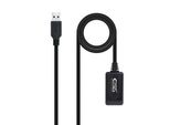 Cavo Di Prolunga Usb 3.0 Con Amplificatore Nanocable 10.01.0311/ Usb Maschio - Usb Femmina/ 5 M/ Nero