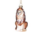 Brubaker Lion - Guaina Di Natale In Vetro Dipinta A Mano - Decorazione Dell'albero Di Natale Figurine Divertenti Decorazione Pendente - 12 Cm