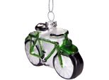 Brubaker Bicycle Green - Guaina Di Natale In Vetro Dipinta A Mano - Decorazione Dell'albero Di Natale Figurine Divertenti Decorazione Pendente - 7 Cm