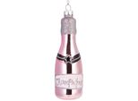 Brubaker Champagne Rosé - Guaina Di Natale In Vetro Dipinta A Mano - Decorazione Dell'albero Di Natale Figurine Divertenti Decorazione Pendente - 12 Cm