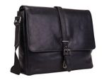 Leonhard Heyden Borsa A Tracolla Laptop Bag Con Scomparto Per Laptop Roma Messenger Bag Black Nero