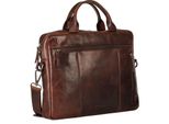 Leonhard Heyden Cartella Borsa Da Ufficio Con Scomparto Per Laptop Roma Zipped Briefcase 1 Compartment Brown Marrone