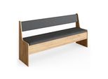 Vicco Panca Ad Angolo Roman, 166.6 X 41.5 Cm, Quercia Dorata/Antracite