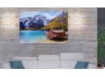 Pittura Murale Paesaggio HWC-H25, Tela Pittura Sabbia Pittura, Dipinto A Mano Xl Murale ~ 80X120Cm
