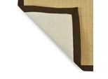 Tappeto Sisal Amazonas Nature Border: Sahara / Cappuchino 200 X 200 Cm
