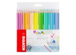 Kores BB93321 Kores Dreikant-Buntstifte "Kolores Pastel"", 24Er Kartonetui"