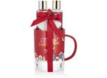 Brubaker Cosmetics Set Da Bagno E Doccia Al Profumo Di Bacche D'inverno - Set Regalo Da 4 Pezzi In Grande Tazza Natalizia - Set Natalizio Per Donne E Uomini