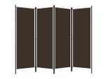 Syfax™ Paravento A 4 Pannelli Marrone 200X180 Cm