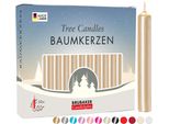 Brubaker Candele Per Albero Di Cera - Candele Natalizie Per Piramidi E Archi Di Candele - Candele Piramidali Candele Per Albero Di Natale, 200 Pezzi, Oro Pallido